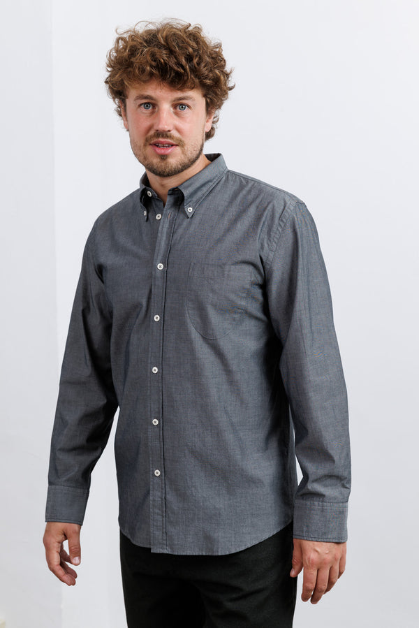 Universal Works Black Chambray Daybrook Shirt