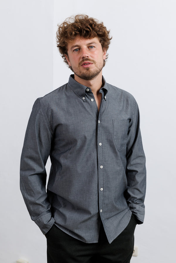 Universal Works Black Chambray Daybrook Shirt