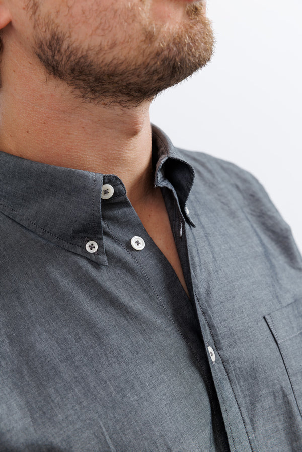 Universal Works Black Chambray Daybrook Shirt