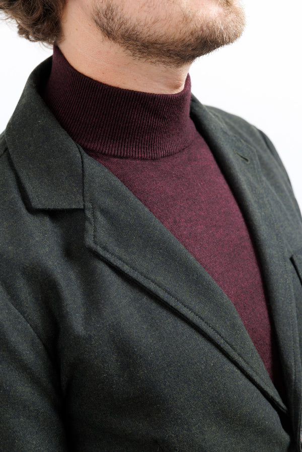 Universal Works Olive Recycled Italian Tweed Two Button Jacket