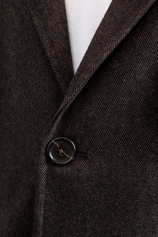 Universal Works Brown Recycled Italian Tweed Two Button Jacket