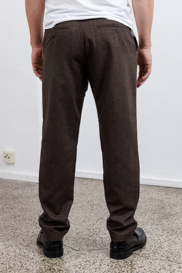Universal Works Brown Recycled Italian Tweed Military Chino