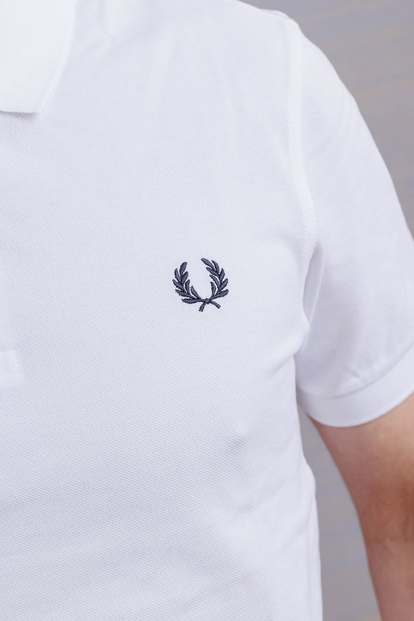 Fred Perry Classic Cotton Piqué Polo White